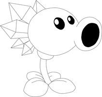 Peashooter Coloring Pages