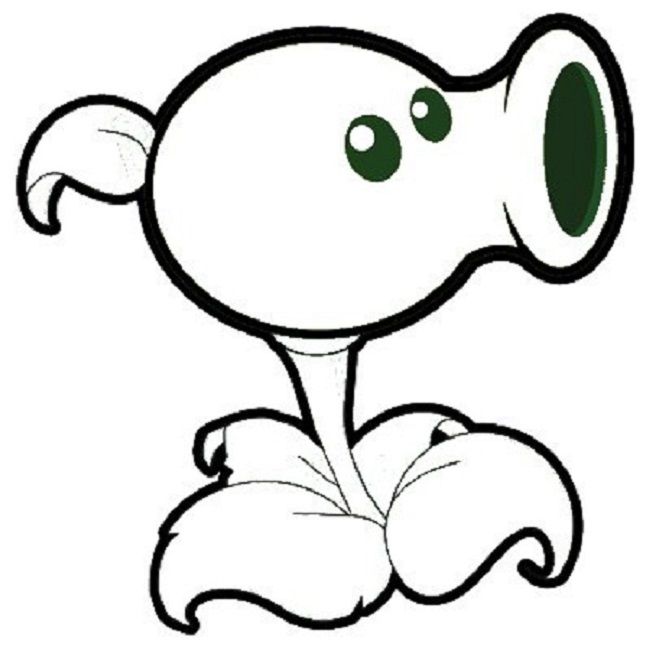 650x654 Plants Vs Zombies Coloring Pages Peashooter