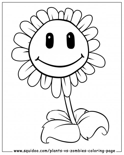 496x620 Plants Vs Zombies Coloring Pages Peashooter