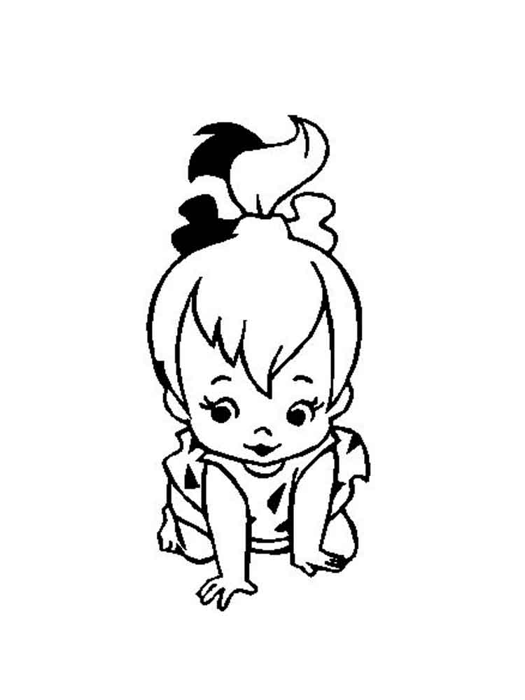 Pebbles Coloring Pages