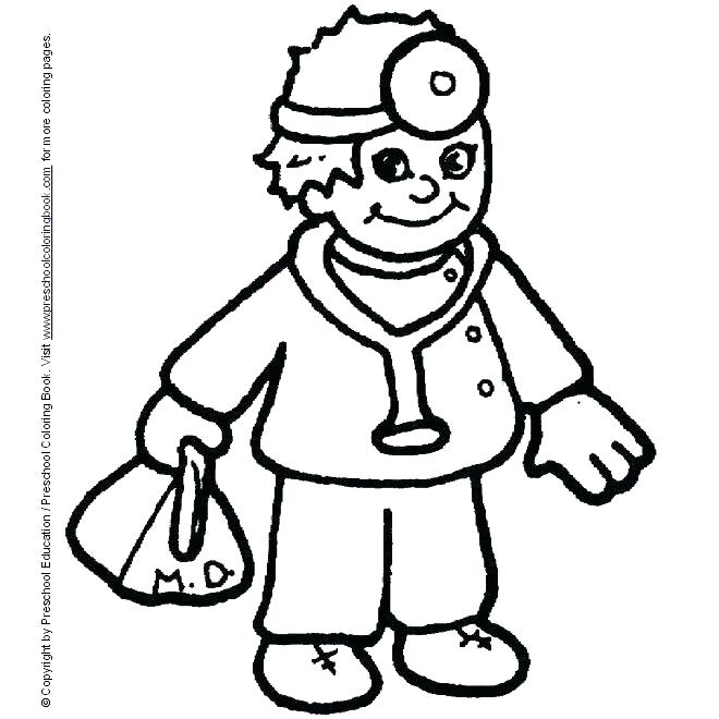 660x660 Doctor Coloring Page Doctor Coloring Page Doctor Pediatrician
