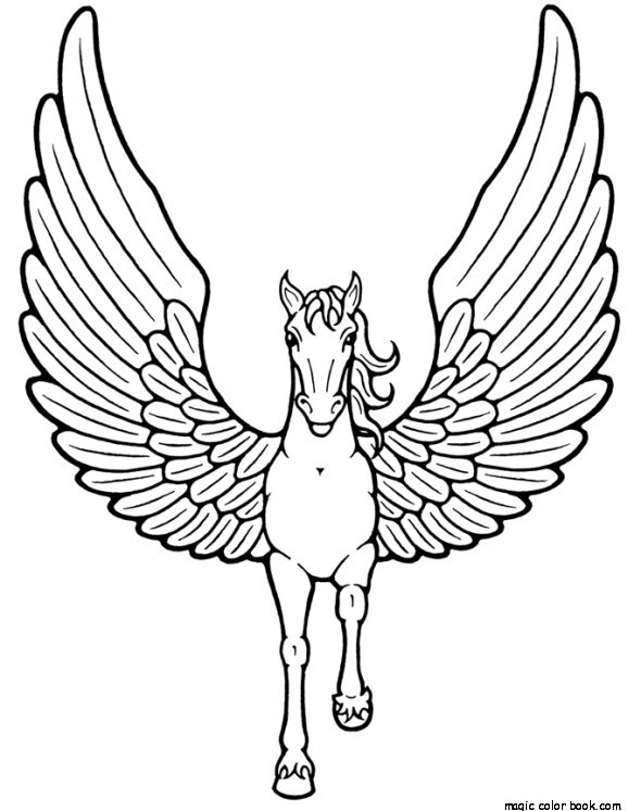 590x747 Pegasus Coloring Pages