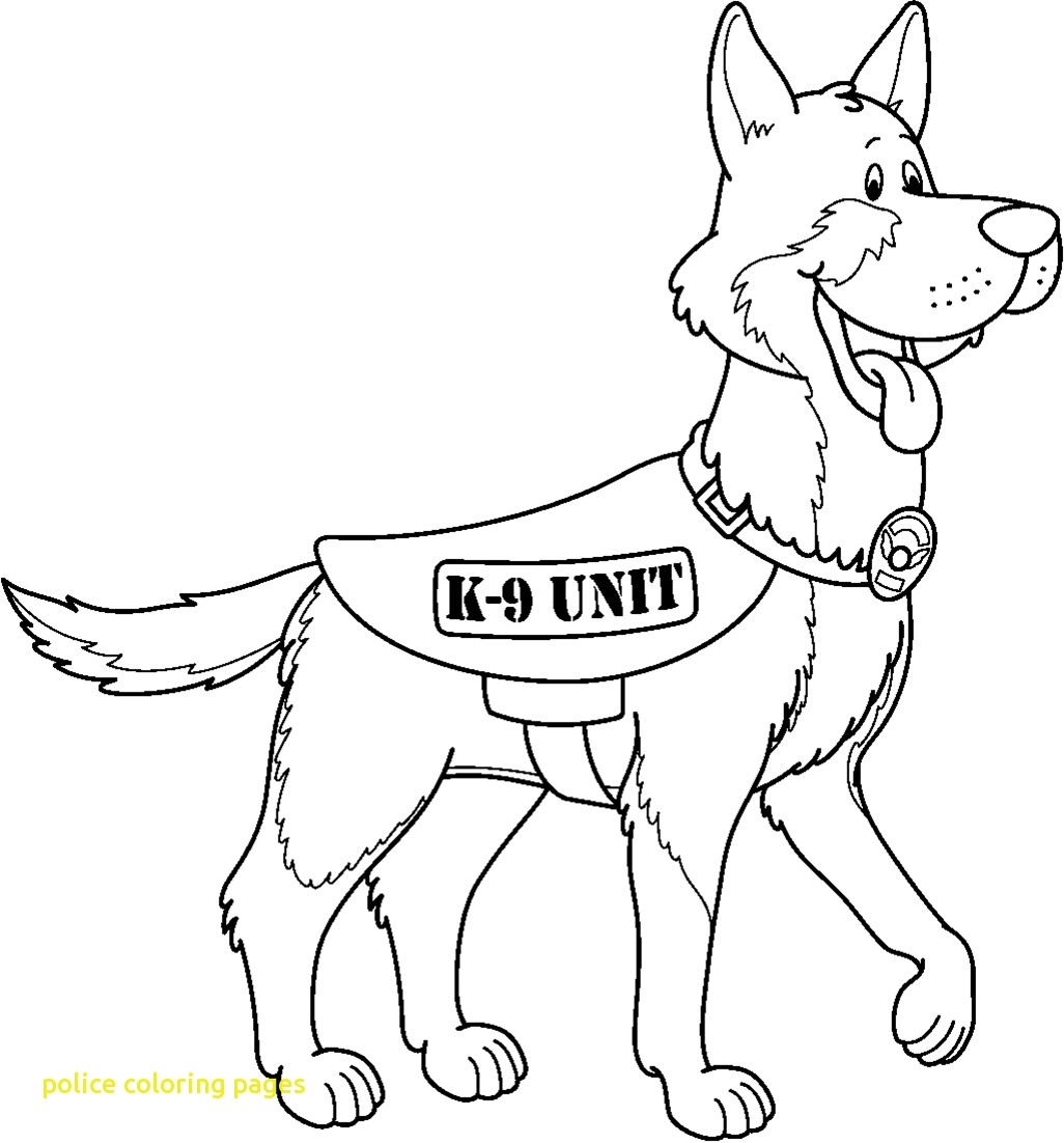 1026x1102 K Police Dog Coloring Pages Download Coloring For Kids