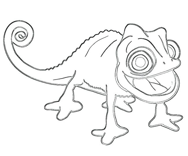 650x541 Chameleon Coloring To Color Tangled Chameleon Coloring Pages