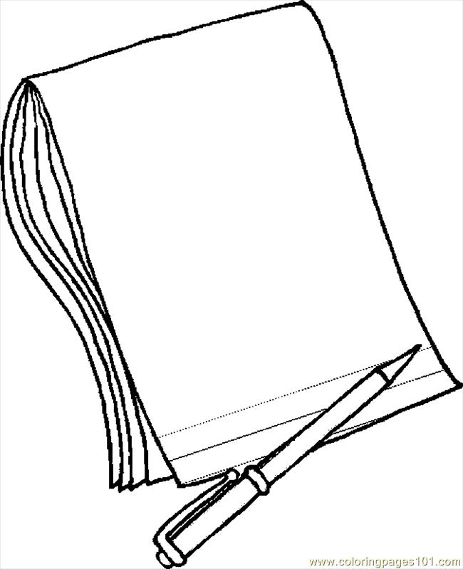 650x799 Paper Coloring Pages Pencil Paper Coloring Page Free School