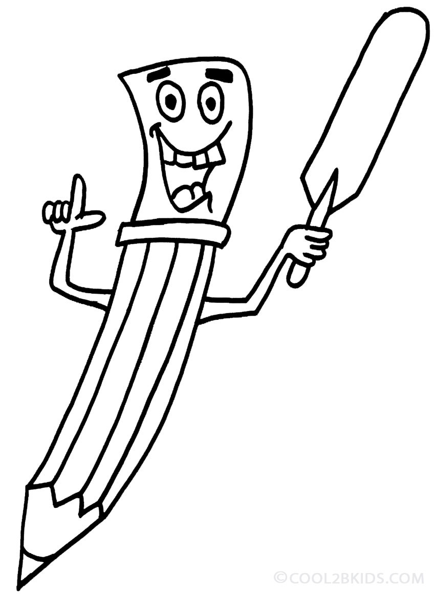 850x1159 Printable Pencil Coloring Pages For Kids