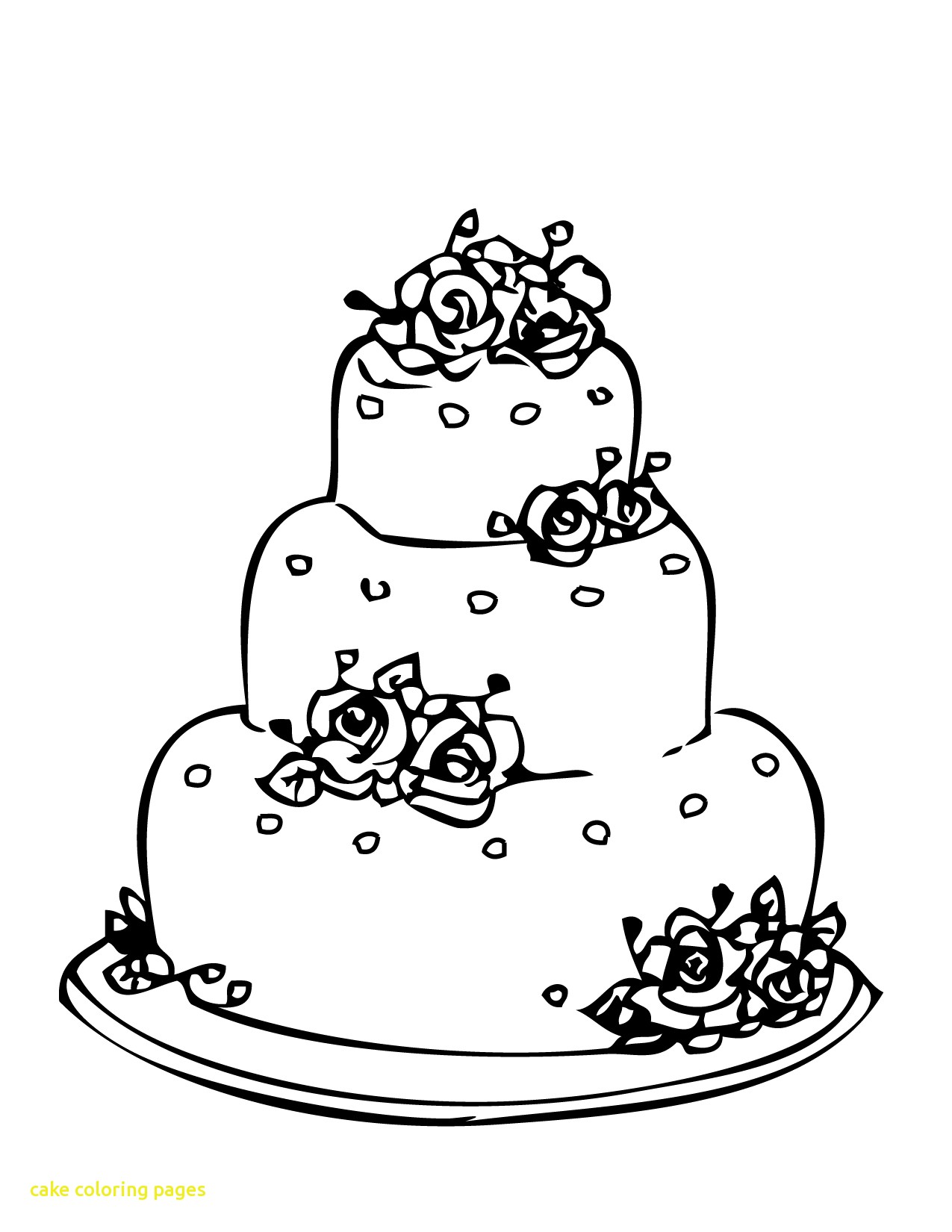 1275x1650 Cake Coloring Pages With Wedding Cake Clipart Coloring Page