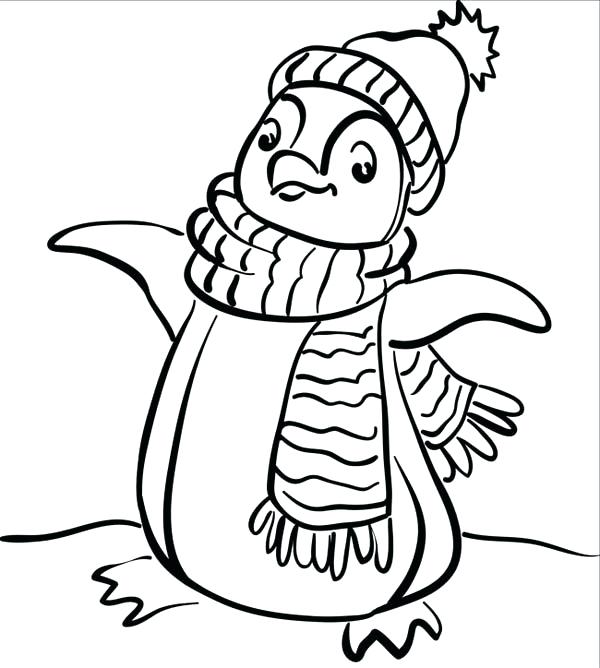 600x668 Penguin Pictures To Color As Well As Coloring Pages Of Penguins