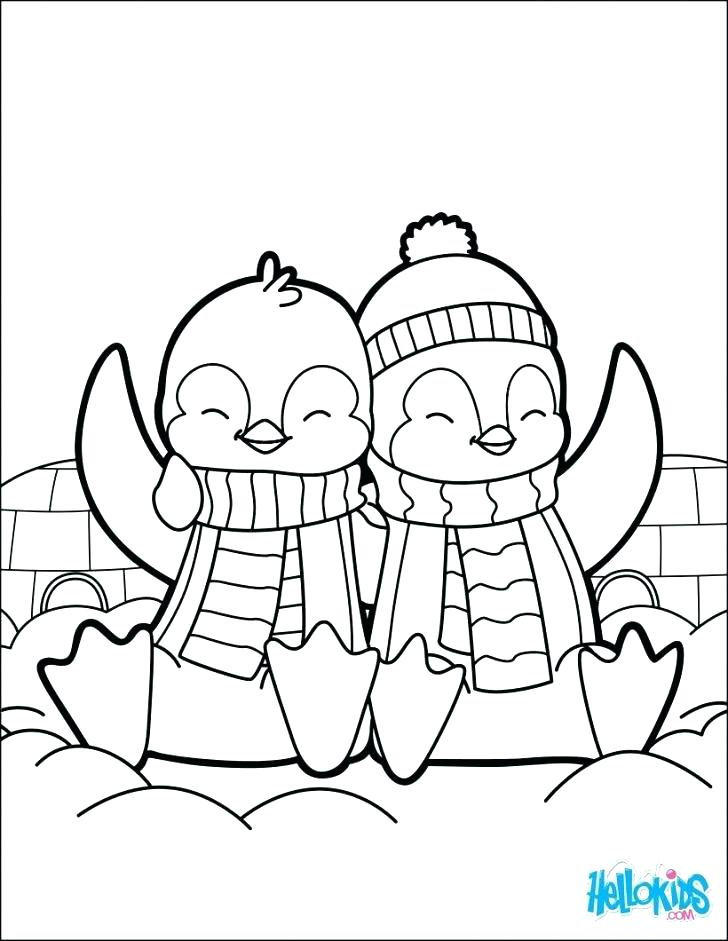728x941 Penguin Printable Coloring Pages Cartoon Penguin Printable