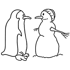 230x230 Penguin Coloring Pages
