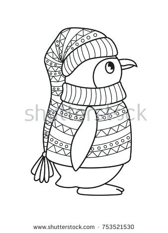 338x470 Penguin Coloring Book As Well As Cute Penguin Coloring Pages