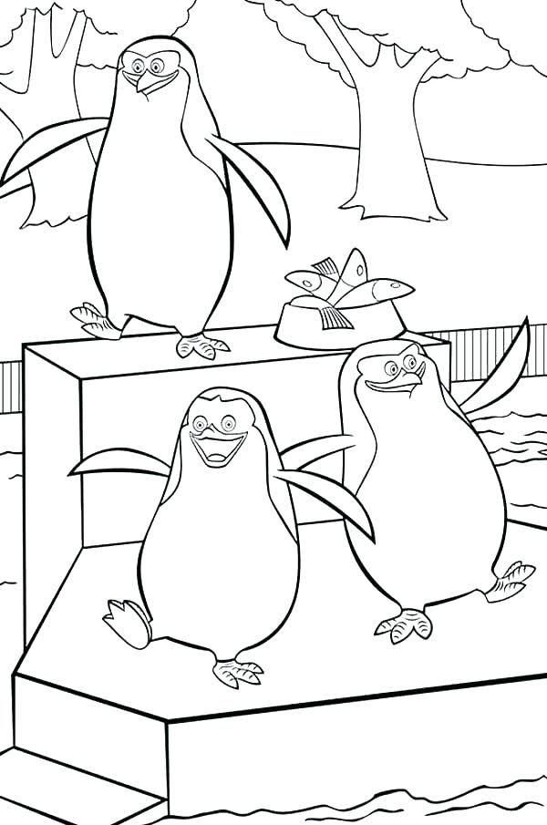 600x905 Penguins Of Madagascar Coloring Pages Coloring Pages Penguins