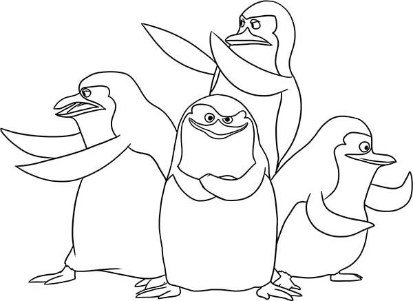 600x437 Lion Coloring Pages Penguins Of Madagascar Coloring Pages Kids