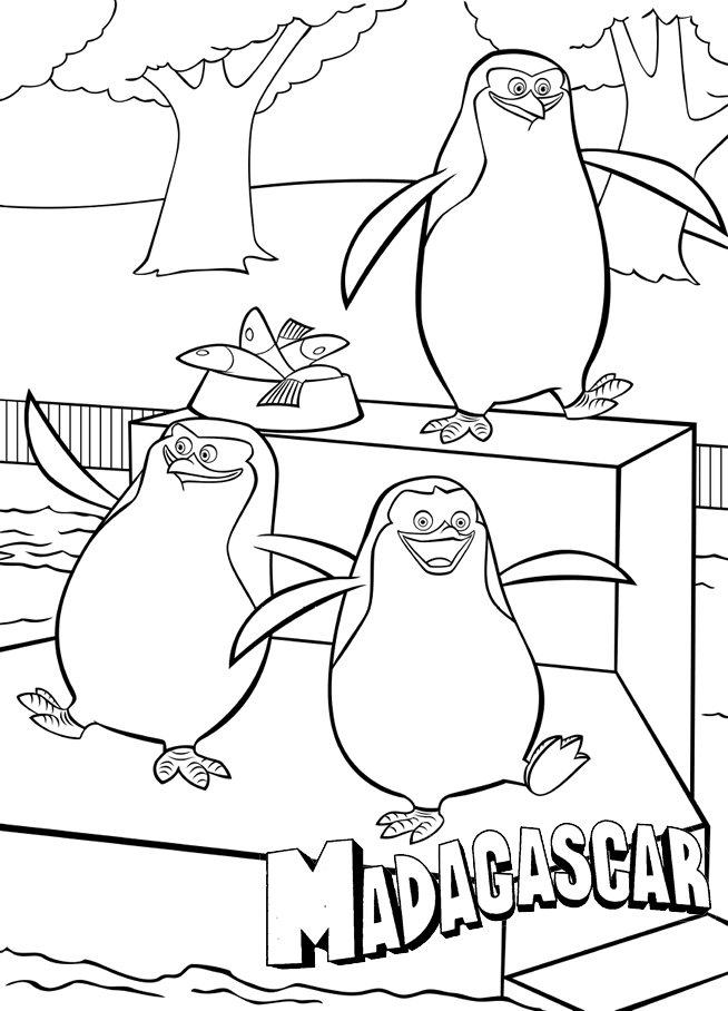 654x908 Madagascar Coloring Page