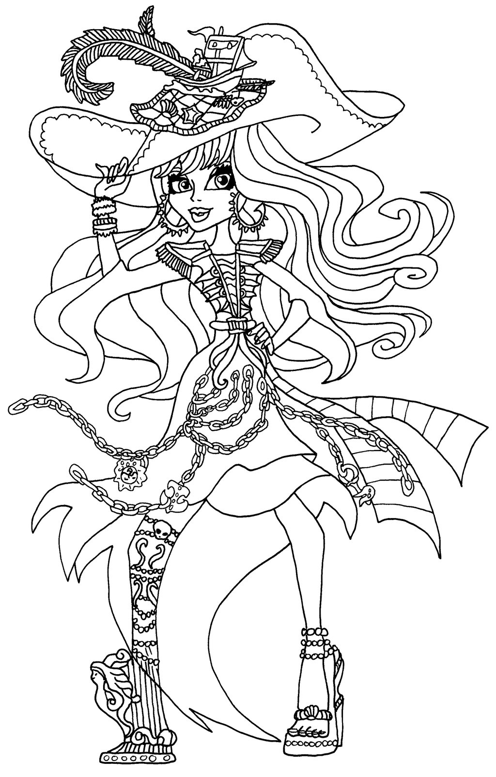1024x1602 Monster High Haunted Coloring Pages Free Coloring For Kids