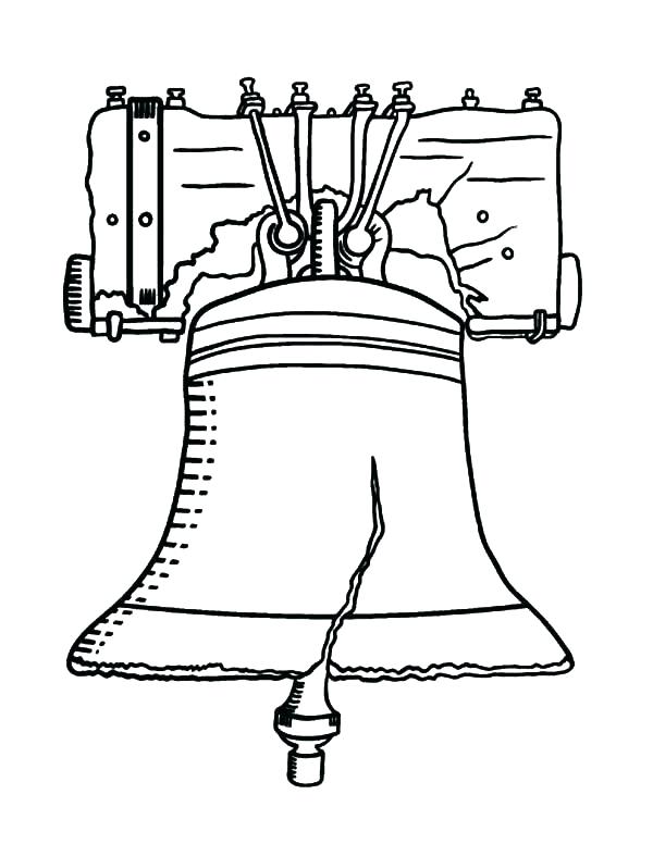 600x776 Pennsylvania Coloring Pages Coloring Pages Liberty Bell