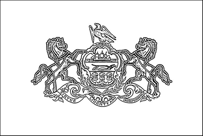 700x468 Pennsylvania State Flag Coloring Page Flag Of Pennsylvania