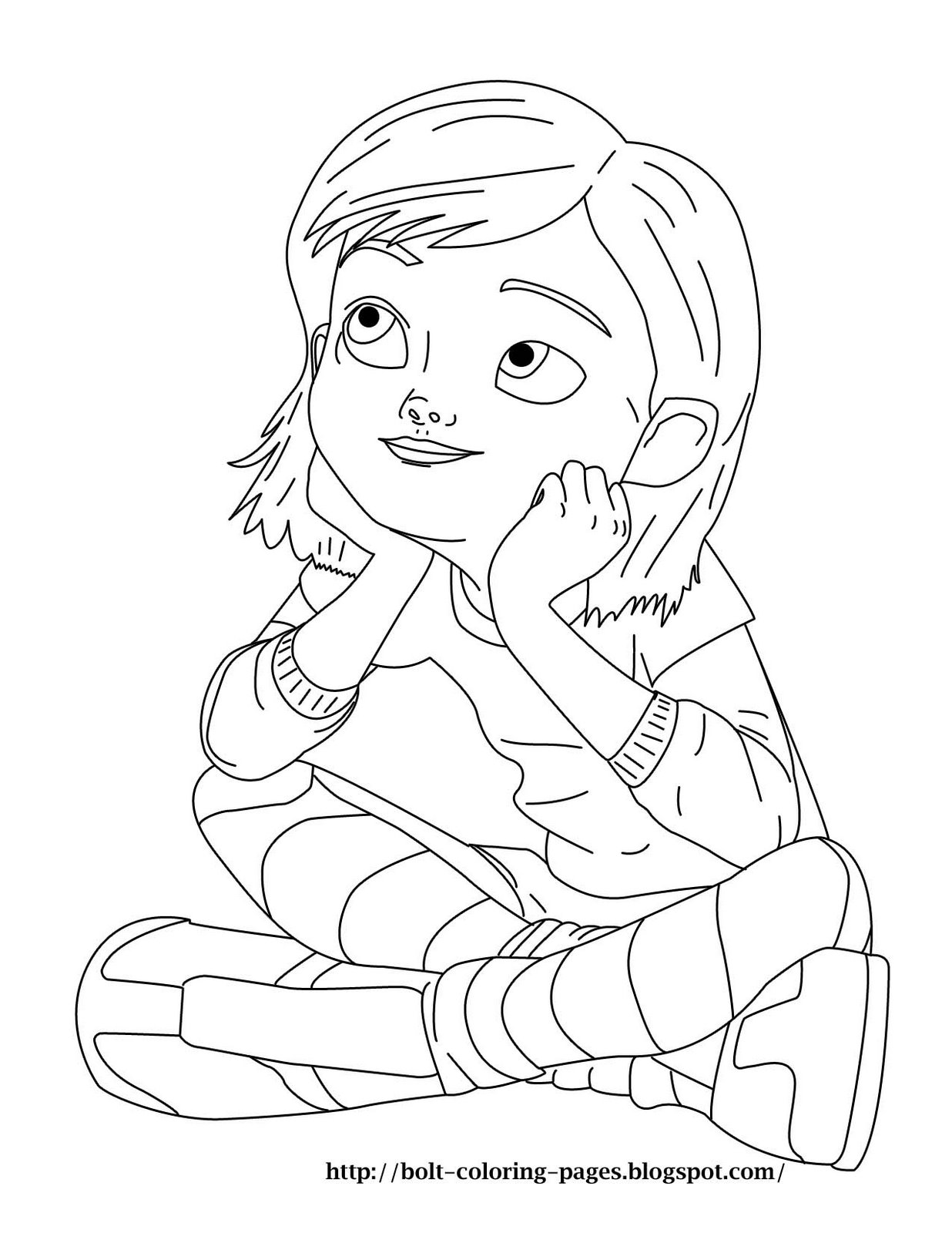 1236x1600 Coloring Pages Kids Penny With Dog Page Bolt