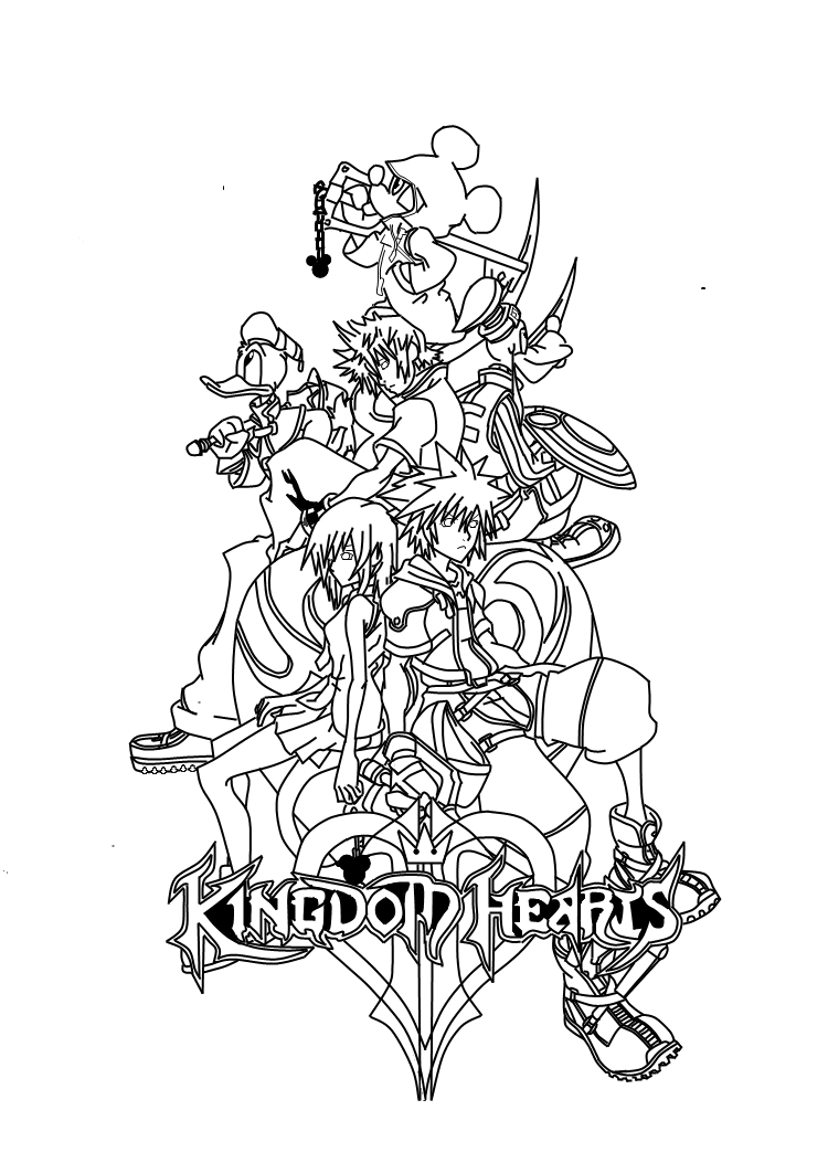 750x1053 New Kingdom Hearts Coloring Pages Adult Coloring Book Pagesmore