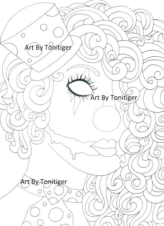 564x774 Pennywise The Clown Coloring Pages Ideas And Book Clowns On Scary