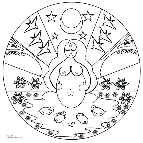 500x500 Pagan Coloring Pages Leaf Free Pagan Coloring Pages For Adults