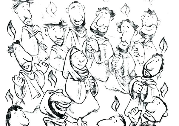 600x425 Pentecost Coloring Page Coloring Pages Coloring Pages Free