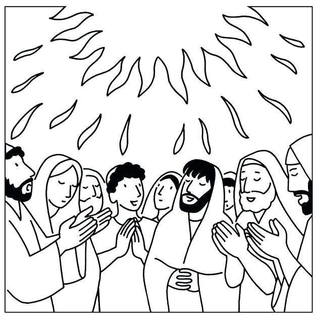 628x628 Pentecost Coloring Pages Coloring Page New Testament Coloring