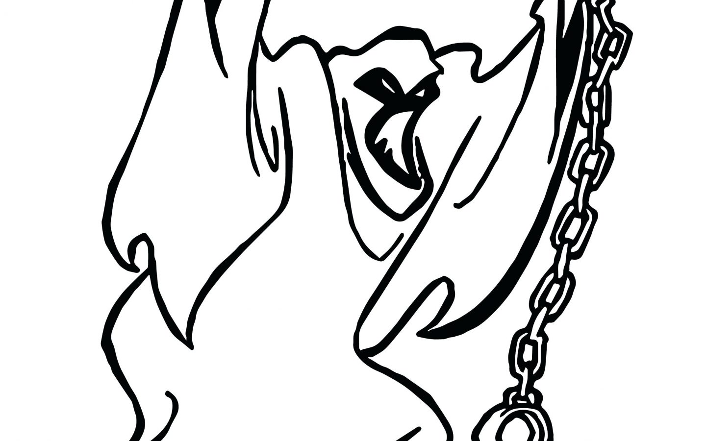 1440x900 Surprising Halloween Ghost Coloring Pages To Print