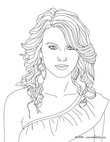 364x470 Taylor Swift Coloring Pages
