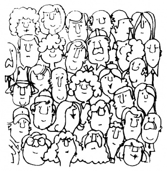 343x350 People Coloring Pages