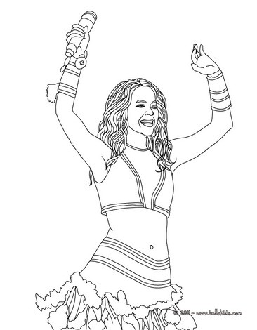 366x470 Shakira Coloring Pages