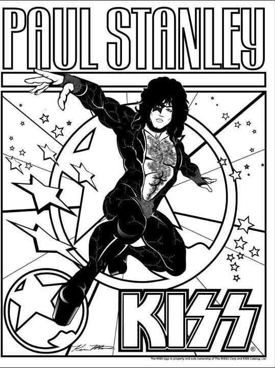 539x720 Kiss Coloring Pages Kiss Coloring Pages The Band Kiss Free