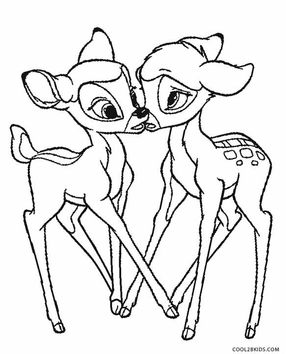 583x720 Printable Bambi Coloring Pages For Kids