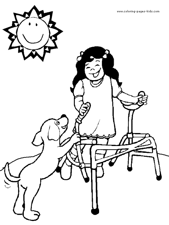590x786 Differently Abled Coloring Pages People Power Coloring Pages