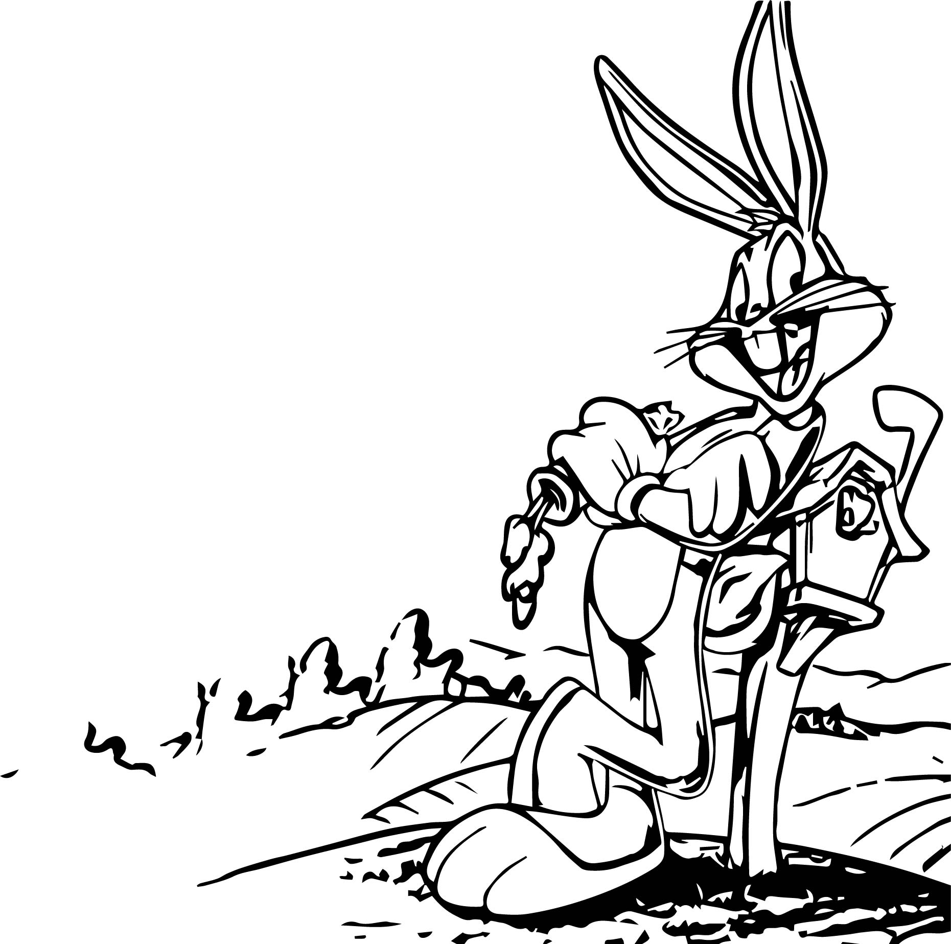 1861x1847 Looney Tunes Characters Coloring Pages Coloring Dragons Car