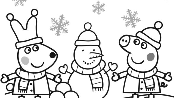 585x329 Peppa Coloring Pages Coloring Book Peppa Coloring Pages