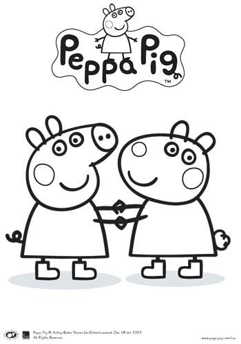 350x500 Pig Coloring Pages Peppa Pictures To Print And Color Free