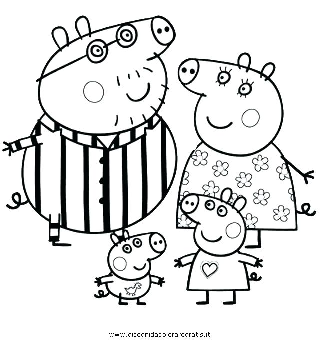 640x683 Peppa Coloring Pages Printable Pig And Friends Coloring Pages Pig