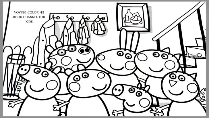 728x410 Peppa Coloring Pages