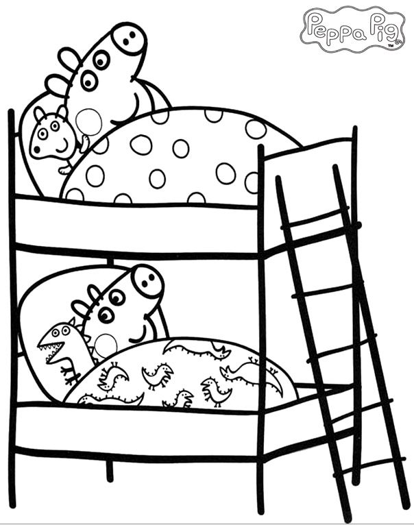 604x766 Peppa Pig Coloring Pages And Sheets