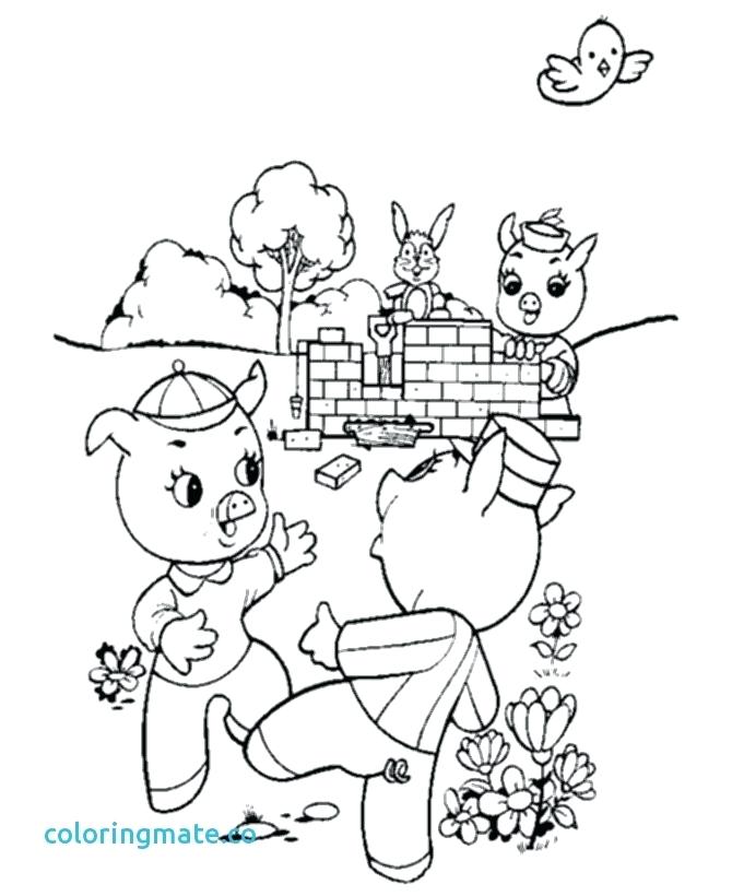 670x820 Three Little Pigs Printables Pig Pig And Friends Colouring Pages