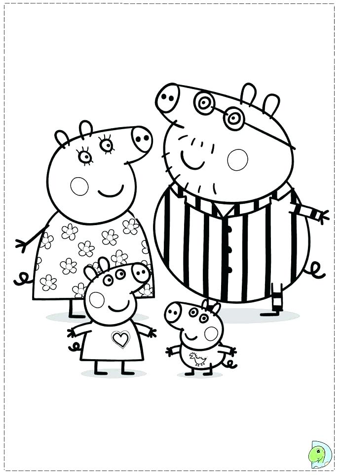 691x960 Christmas Colouring Pages Peppa Pig Elegant Of Pig Friends