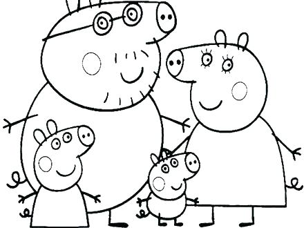 Peppa Pig Birthday Coloring Pages at GetDrawings | Free download