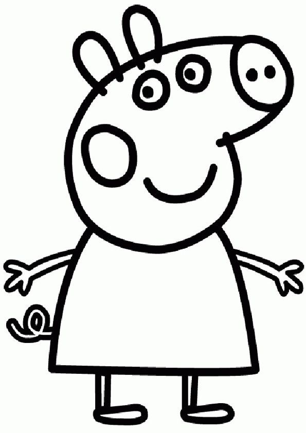 595x842 Peppa Pig Coloring Pages And Sheets