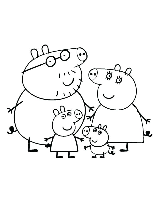 660x847 Peppa Pig Coloring Pages As Well As Pig Coloring Pages Printable