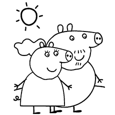 230x230 Top Free Printable Peppa Pig Coloring Pages Online