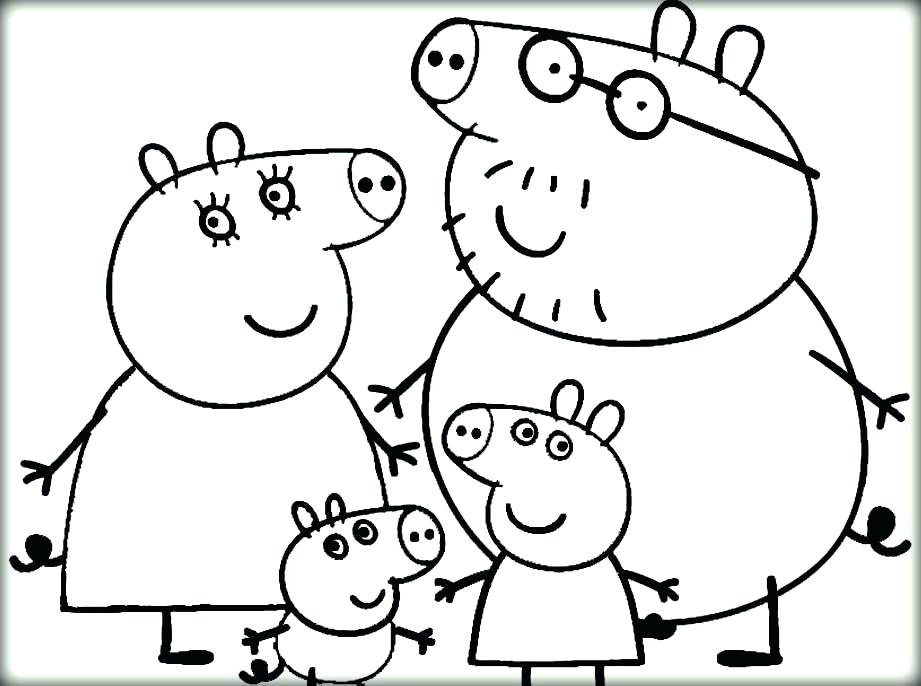 921x686 Free Online Coloring Pages Peppa Pig Pig Coloring Pages To Print
