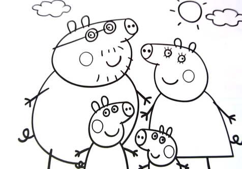 476x333 Pig Coloring Page Image Clipart Images