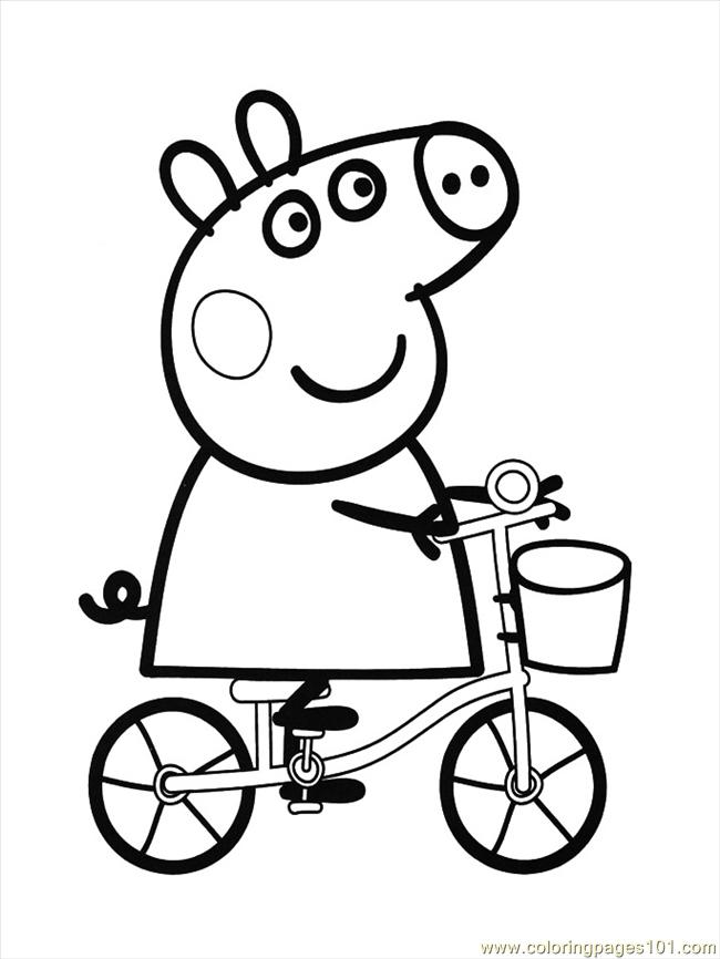 650x866 Peppa Pig Coloring Page