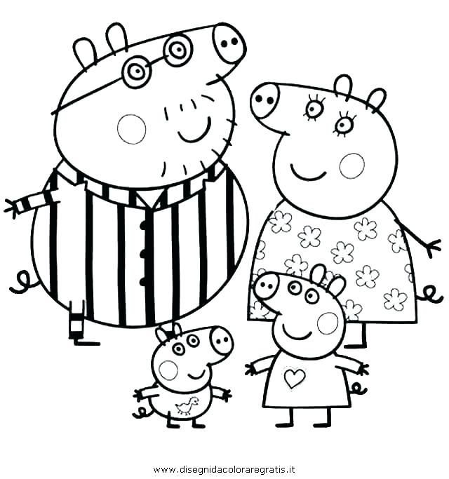 640x683 Peppa Pig Color Pages Coloring Pages Pig Coloring Book And Medium